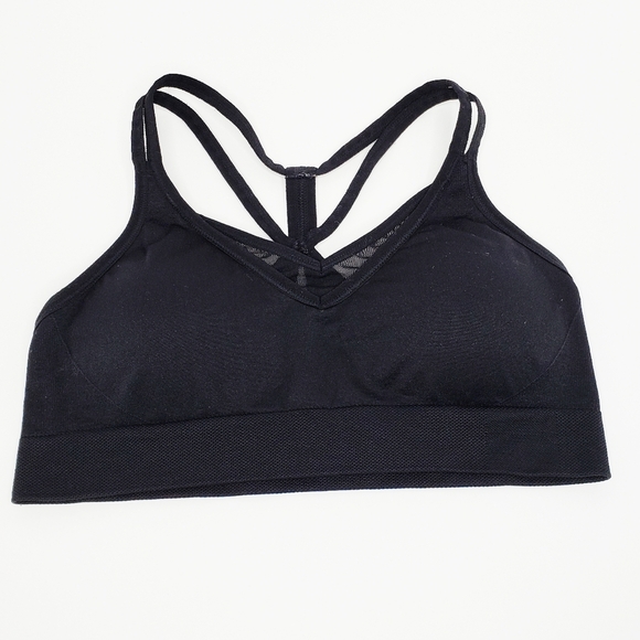 Reebok Other - Puma Black Strappy Mesh Sports Bra Size Medium